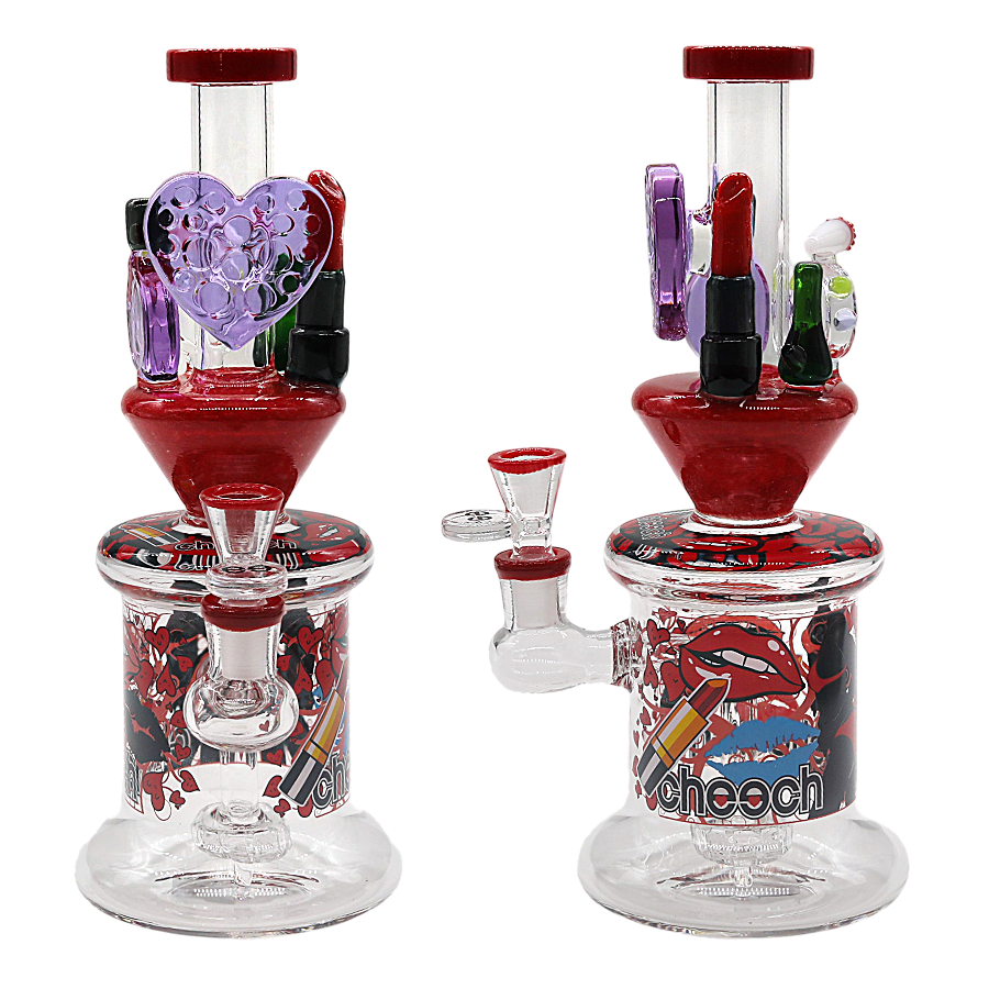 Cheech Make-Up Theme Matrix Perc Heavy Waterpipe (CHE-423) | 10.5 inches | Assorted Colors product image